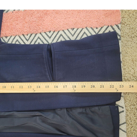 J. CREW 365 NAVY OPEN FRONT BLAZER, SZ 8 - Picture 12 of 13
